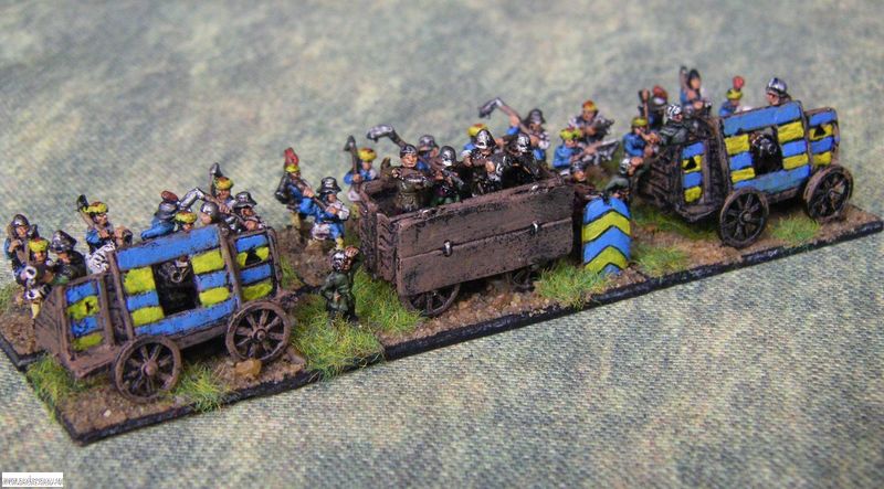 Pendraken Later Hungarian battle wagons