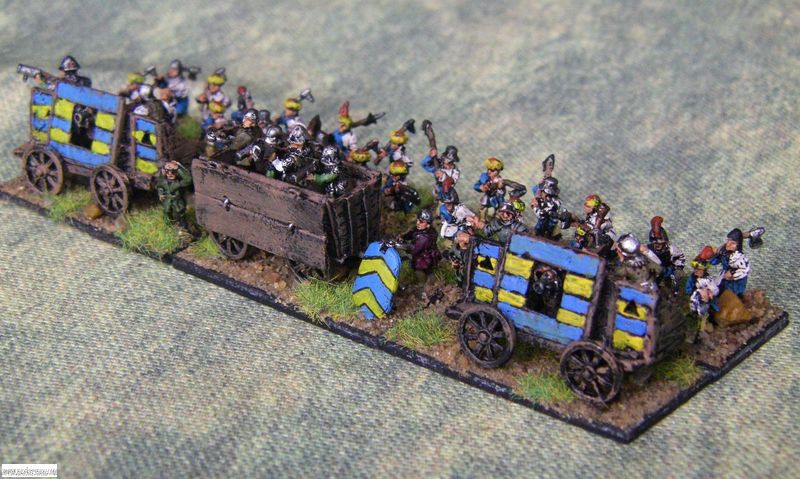 Pendraken Later Hungarian wagons