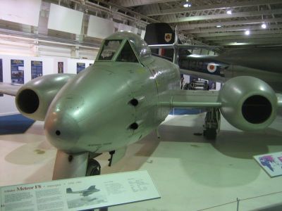 Gloucester Meteor 
Photos from RAF Museum Hendon, London.
Keywords:  Hendon