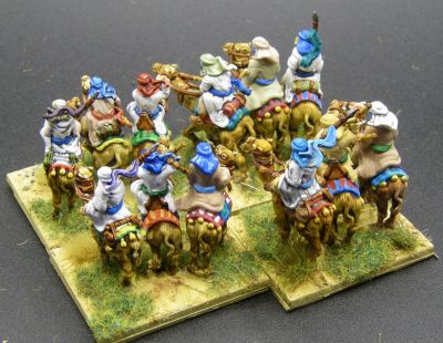 Red Copper Camels
Comparing some printed at 90% of the recommended "15mm" nominal scale, and some at "proper" 15mm nominal scale 
