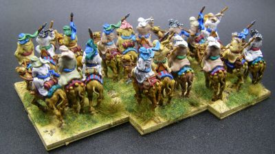 Red Copper 3D printed camels
