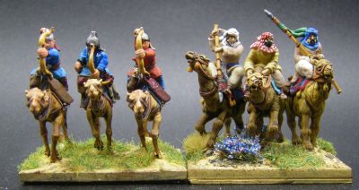 Red Copper 3D printed camels
