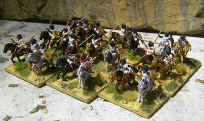 Numidian Cavalry
3D printed figures from 3D Breed's March to Hell range. See [url=https://madaxemandotcom.blogspot.com/2025/06/more-3d-printed-numidians.html]my blog[/url] for more info on how these were done.
