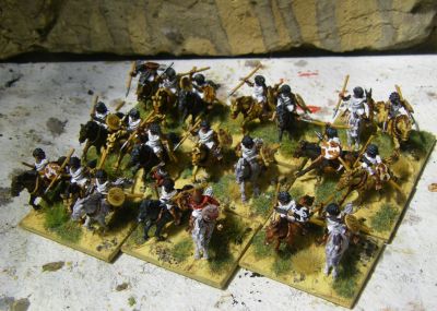 Numidian Cavalry
3D printed figures from 3D Breed's March to Hell range. See [url=https://madaxemandotcom.blogspot.com/2025/06/more-3d-printed-numidians.html]my blog[/url] for more info on how these were done.
