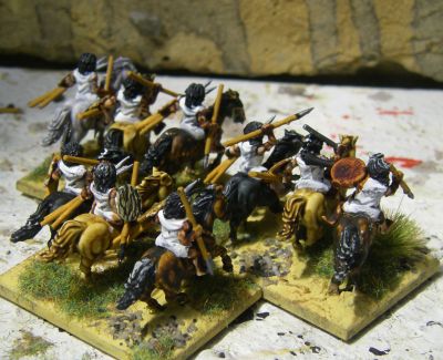 Numidian Cavalry
3D printed figures from 3D Breed's March to Hell range. See [url=https://madaxemandotcom.blogspot.com/2025/06/more-3d-printed-numidians.html]my blog[/url] for more info on how these were done.
