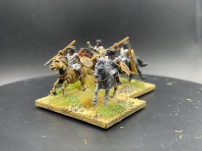Numidian Cavalry
3D printed figures from 3D Breed's March to Hell range. See [url=https://madaxemandotcom.blogspot.com/2025/06/more-3d-printed-numidians.html]my blog[/url] for more info on how these were done.
