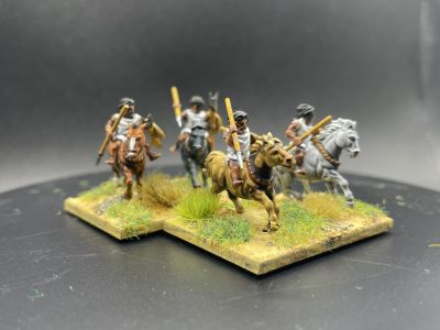 Numidian Cavalry
3D printed figures from 3D Breed's March to Hell range. See [url=https://madaxemandotcom.blogspot.com/2025/06/more-3d-printed-numidians.html]my blog[/url] for more info on how these were done.
