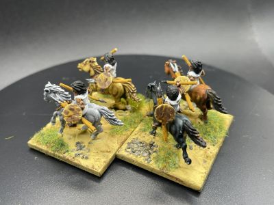 Numidian Cavalry
3D printed figures from 3D Breed's March to Hell range. See [url=https://madaxemandotcom.blogspot.com/2025/06/more-3d-printed-numidians.html]my blog[/url] for more info on how these were done.
