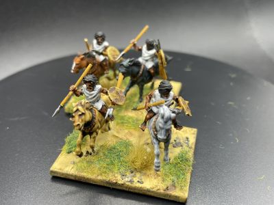 Numidian Cavalry
3D printed figures from 3D Breed's March to Hell range. See [url=https://madaxemandotcom.blogspot.com/2025/06/more-3d-printed-numidians.html]my blog[/url] for more info on how these were done.

