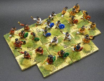 Slingers and Javelinmen
WE-BE08 Early Byzantine (Justinian) - Psiloi (Slingers (12) & Javelins (12)
