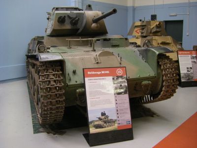 Stridsvagn M40/L
The Swedish 1940;s designed Stridsvagn M40/L was in many ways the basis for the Hungarian Toldi tank 

