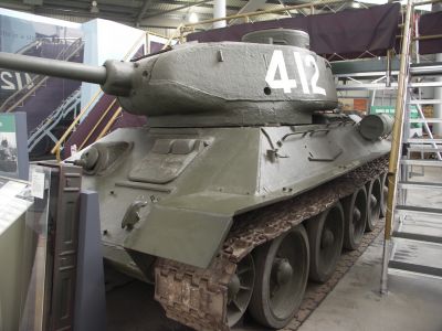 T34/85
The T-34 was a Soviet medium tank produced from 1940 to 1958. When it first appeared on the battlefield in 1941, German tank generals von Kleist and Guderian called it "the deadliest tank in the world."
