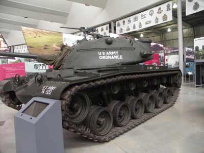 M48
The M48 Patton served as an interim tank in U.S. service until replaced by the U.S. Army's first main battle tank (MBT), the M60.
