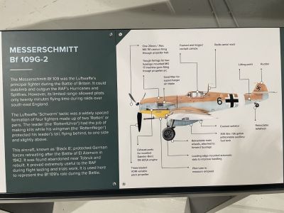 Me 109-G2 info board
