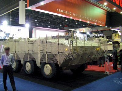 FNSS Pars with anti RPG netting 
Photos of AFVs at the IDEX 2013 exhibition 
