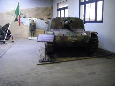 The Semovente da 75/18
The Semovente da 75/18 was an Italian self-propelled gun of the Second World War. It was built by mounting the 75 mm Obice da 75/18 modello 34 mountain gun on the chassis of a M13/40, M14/41 or M15/42 tank. The first 60 were built using the M13/40 chassis and a subsequent 162 were built on the M14/41 chassis from 1941 to 1943, when the M15/43 chassis were introduced. The Semovente da 75/18 was intended to be an interim vehicle until the heavier P40 tank could be available.
