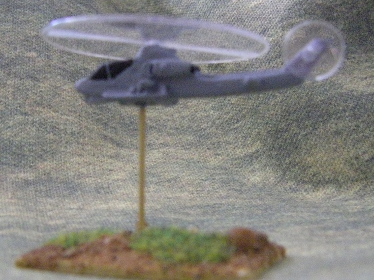 1/300th Scale USMC Cobra Helicopters with rotor discs