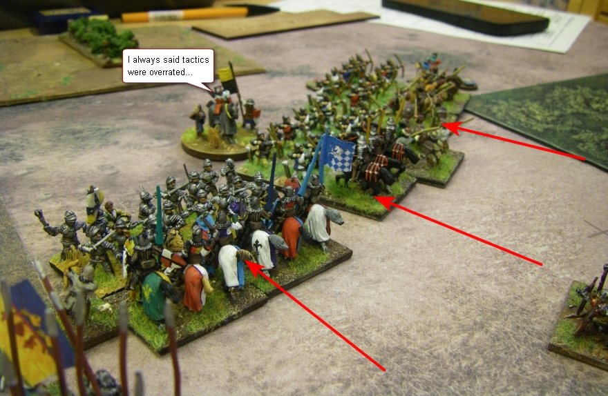 ADLG, The German Team Tournament: Medieval Pool: Medieval German vs WotR English, 15mm